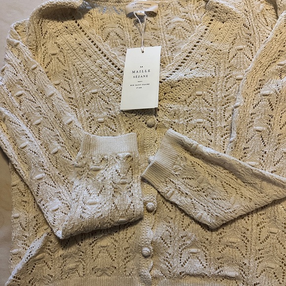 NWT Sezane Gilet Saja Cardigan - Picture 5 of 8